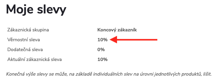 Věrnostní sleva